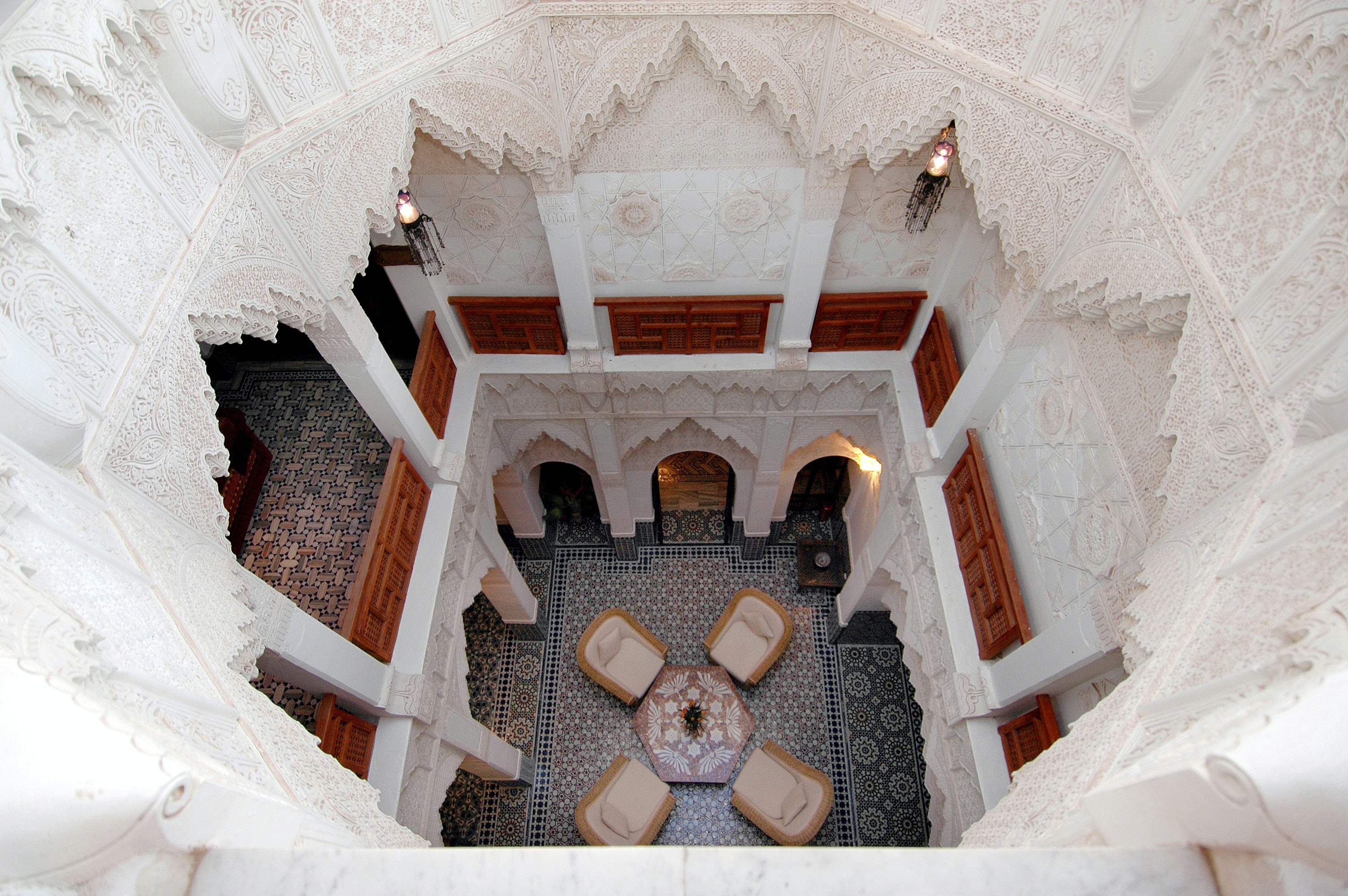 Riad vue de haut